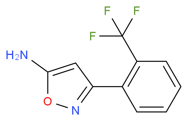 3-[2-(trifluoromethyl)phenyl]-1,2-oxazol-5-amine_分子结构_CAS_)