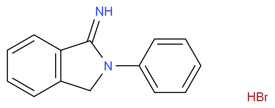 2-phenyl-2,3-dihydro-1H-isoindol-1-imine hydrobromide_分子结构_CAS_27408-84-0