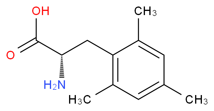 rac-(2R)-2-amino-3-(2,4,6-trimethylphenyl)propanoic acid_分子结构_CAS_76932-42-8