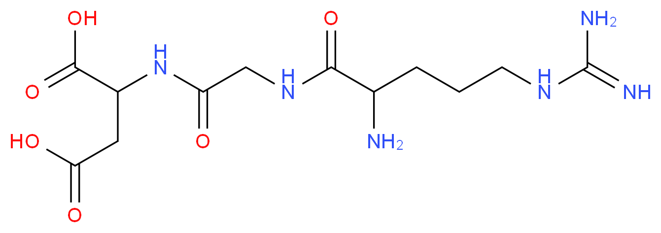 2-[2-(2-amino-5-carbamimidamidopentanamido)acetamido]butanedioic acid_分子结构_CAS_99896-85-2