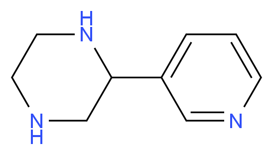 2-(pyridin-3-yl)piperazine_分子结构_CAS_111781-56-7