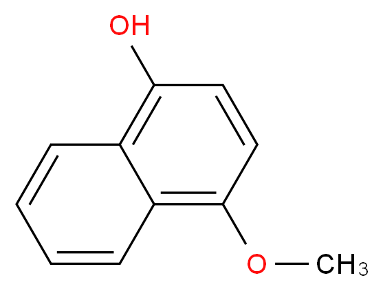 4-methoxynaphthalen-1-ol_分子结构_CAS_84-85-5