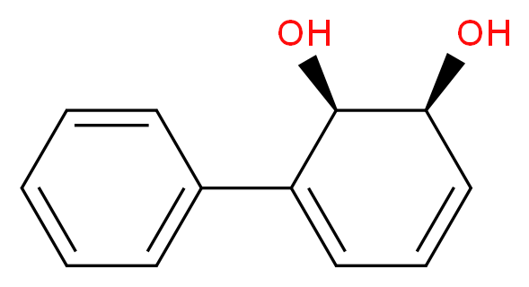 (1S-顺)-3-苯基-3,5-环己二烯-1,2-二醇_分子结构_CAS_66008-24-0)