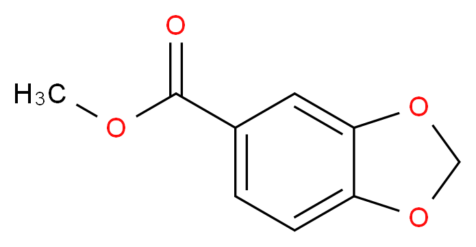 methyl 2H-1,3-benzodioxole-5-carboxylate_分子结构_CAS_326-56-7)