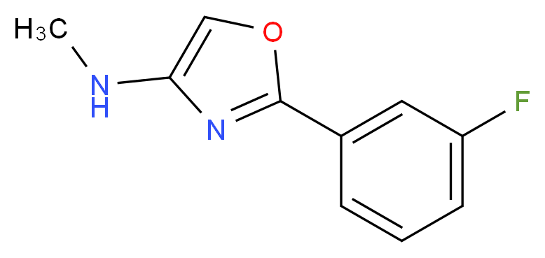 2-(3-FLUORO-PHENYL)-OXAZOL-4-YL-METHYLAMINE_分子结构_CAS_885273-00-7)