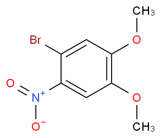 1-bromo-4,5-dimethoxy-2-nitrobenzene_分子结构_CAS_51072-66-3