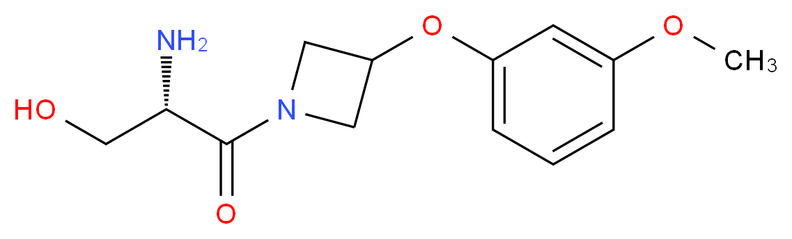 (2S)-2-amino-3-[3-(3-methoxyphenoxy)-1-azetidinyl]-3-oxo-1-propanol_分子结构_CAS_)
