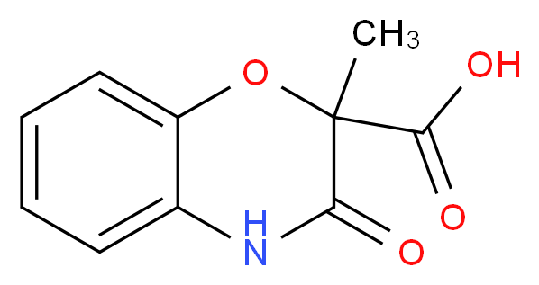 2-Methyl-3-oxo-3,4-dihydro-2H-1,4-benzoxazine-2-carboxylic acid_分子结构_CAS_)