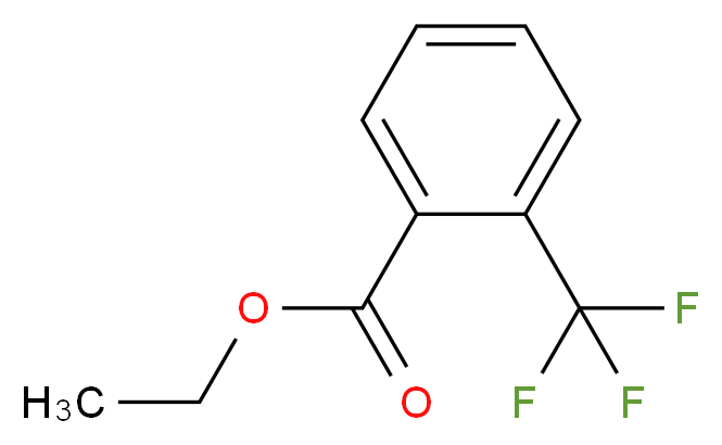 ethyl 2-(trifluoromethyl)benzoate_分子结构_CAS_577-62-8