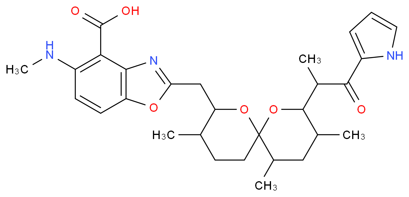 ANTIBIOTIC A23187_分子结构_CAS_52665-69-7)