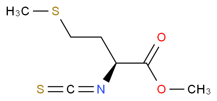 methyl (2S)-2-isothiocyanato-4-(methylsulfanyl)butanoate_分子结构_CAS_21055-47-0