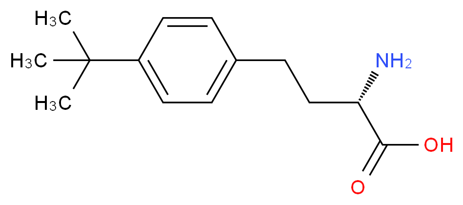 (2S)-2-amino-4-(4-tert-butylphenyl)butanoic acid_分子结构_CAS_368875-98-3