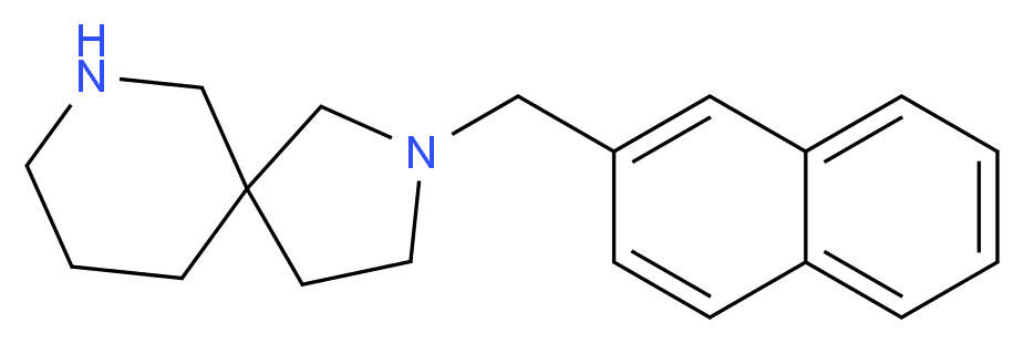 2-(2-naphthylmethyl)-2,7-diazaspiro[4.5]decane_分子结构_CAS_)