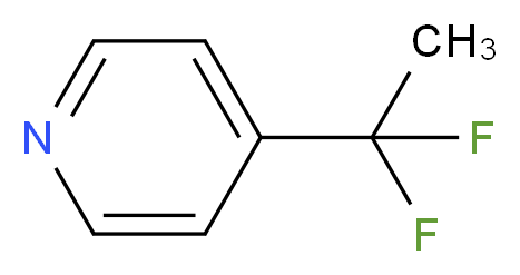 4-(1,1-difluoroethyl)pyridine_分子结构_CAS_114490-29-8