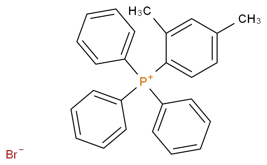 m-XYLYL TRIPHENYL PHOSPHONIUM BROMIDE_分子结构_CAS_)