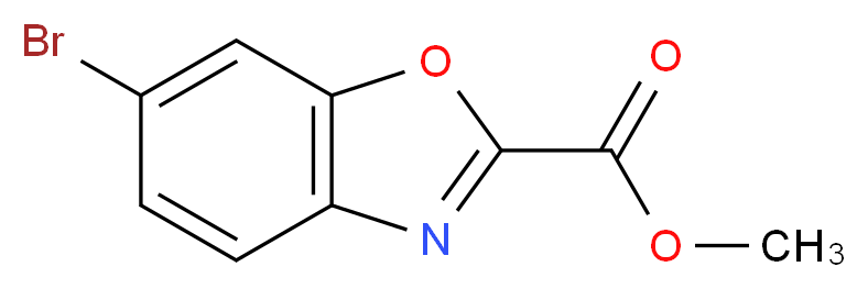 methyl 6-bromo-1,3-benzoxazole-2-carboxylate_分子结构_CAS_954239-67-9