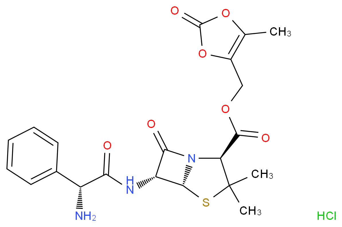 Lenampicillin Hydrochloride_分子结构_CAS_80734-02-7)