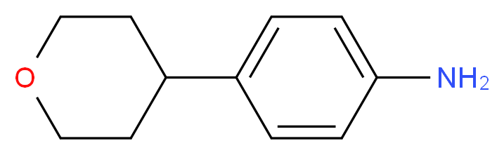 4-(oxan-4-yl)aniline_分子结构_CAS_62071-40-3