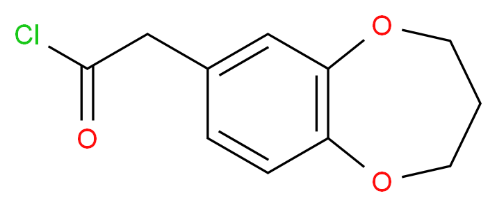 (3,4-Dihydro-2H-benzo[b][1,4]dioxepin-7-yl)-acetyl chloride_分子结构_CAS_)