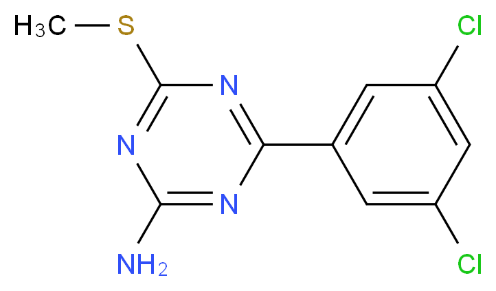 4-(3,5-dichlorophenyl)-6-(methylthio)-1,3,5-triazin-2-amine_分子结构_CAS_175204-58-7)