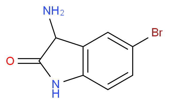 3-amino-5-bromo-2,3-dihydro-1H-indol-2-one_分子结构_CAS_774501-93-8