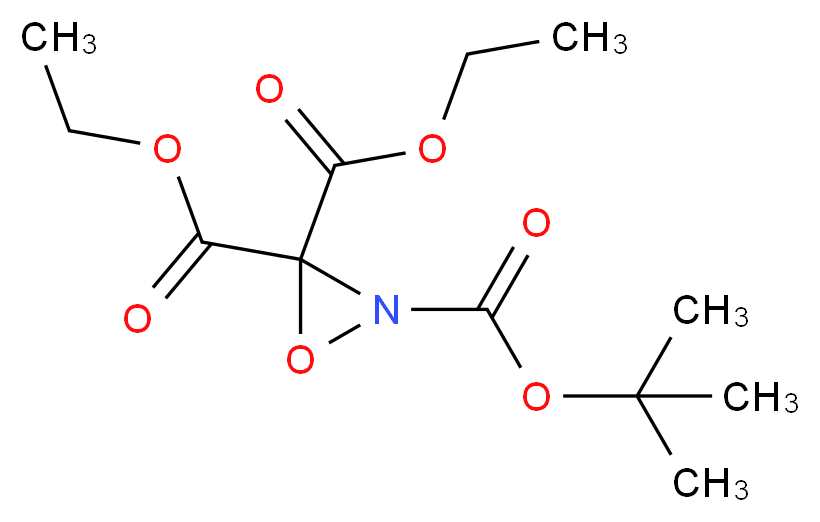 O2-tert-Butyl-3,3-diethyl-2,3,3-oxaziridinetricarboxylate_分子结构_CAS_462100-44-3)