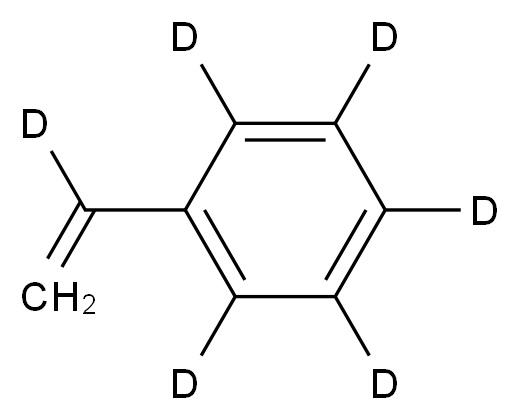 1-[(1-<sup>2</sup>H)ethenyl](<sup>2</sup>H<sub>5</sub>)benzene_分子结构_CAS_217501-55-8