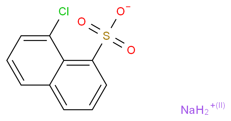 sodium 8-chloronaphthalene-1-sulphonate_分子结构_CAS_5439-85-0)