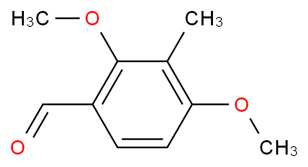 2,4-二甲氧基-3-甲基苯甲醛_分子结构_CAS_7149-92-0)