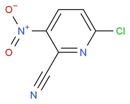 6-Chloro-3-nitropicolinonitrile_分子结构_CAS_93683-65-9)