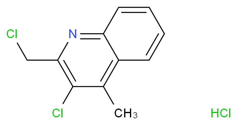 3-chloro-2-(chloromethyl)-4-methylquinoline hydrochloride_分子结构_CAS_37781-33-2)