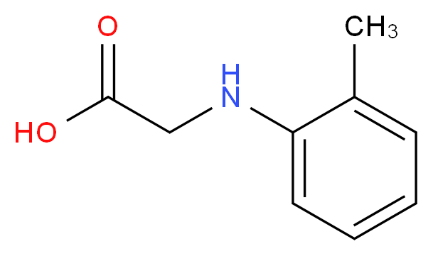 2-[(2-methylphenyl)amino]acetic acid_分子结构_CAS_21911-61-5