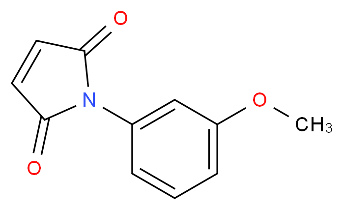 1-(3-Methoxyphenyl)-1H-pyrrole-2,5-dione_分子结构_CAS_3007-23-6)