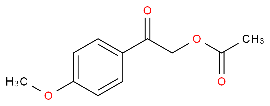 2-(4-Methoxyphenyl)-2-oxoethyl acetate_分子结构_CAS_58518-78-8)