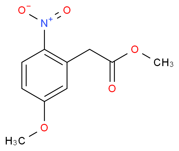 METHYL 2-(5-METHOXY-2-NITROPHENYL)ACETATE_分子结构_CAS_21857-41-0)