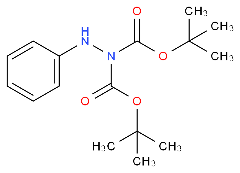 N-Phenylhydrazine, N',N'-Bis-BOC protected_分子结构_CAS_312934-59-1)