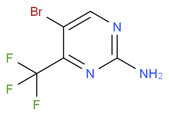 5-bromo-4-(trifluoromethyl)pyrimidin-2-amine_分子结构_CAS_)
