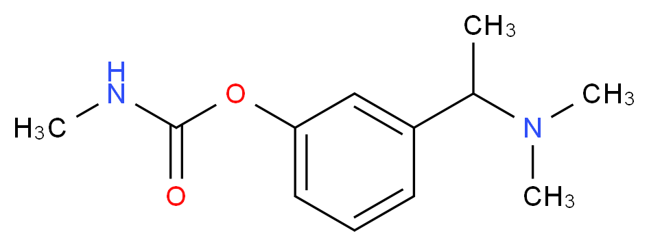 3-[1-(dimethylamino)ethyl]phenyl N-methylcarbamate_分子结构_CAS_4464-16-8