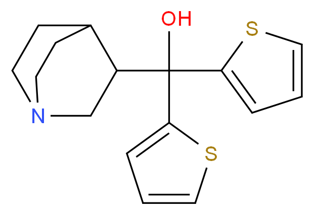 1-Azabicyclo[2.2.2]oct-3-yl(di-2-thienyl)methanol_分子结构_CAS_57734-75-5)