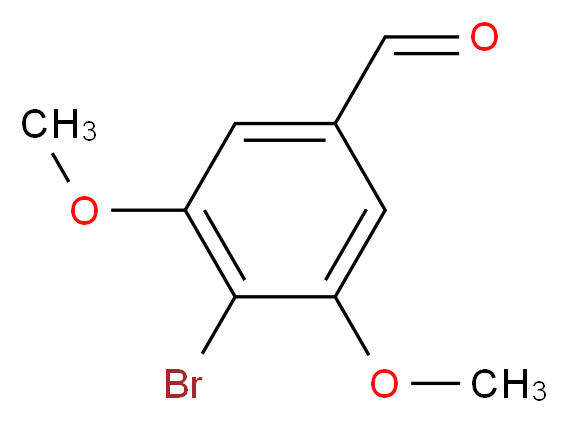 4-bromo-3,5-dimethoxybenzaldehyde_分子结构_CAS_31558-40-4