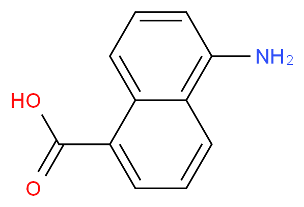 5-aminonaphthalene-1-carboxylic acid_分子结构_CAS_32018-88-5