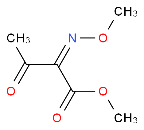 methyl (2Z)-2-(methoxyimino)-3-oxobutanoate_分子结构_CAS_80350-55-6