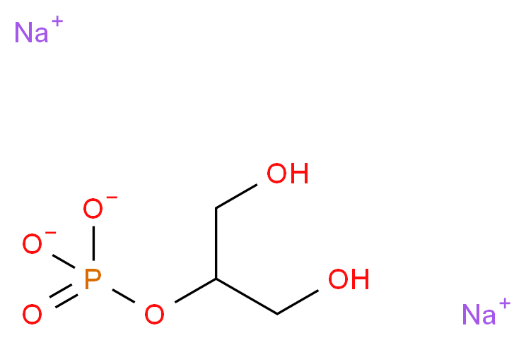 disodium 2-(phosphonatooxy)propane-1,3-diol_分子结构_CAS_13408-09-8