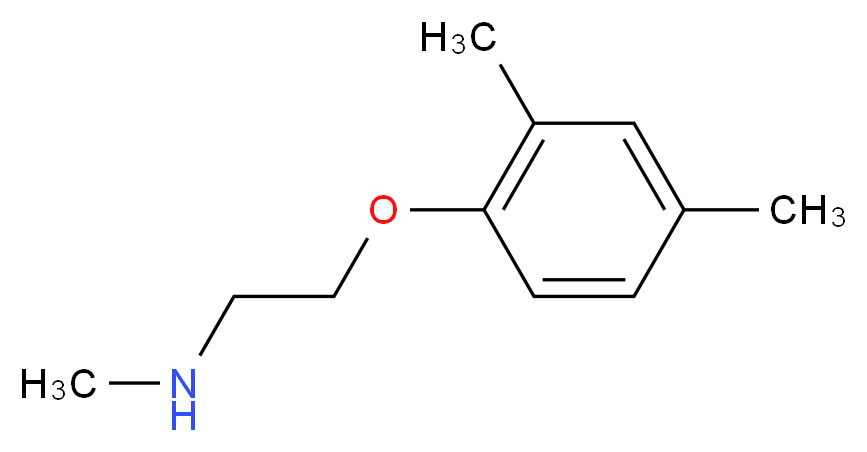 [2-(2,4-dimethylphenoxy)ethyl](methyl)amine_分子结构_CAS_91339-51-4