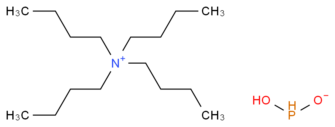 四丁基次亚磷酸铵_分子结构_CAS_132219-13-7)