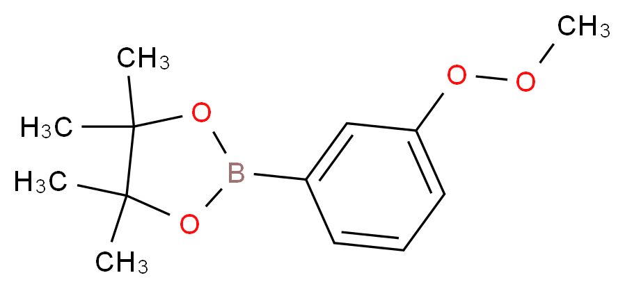 2-(3-METHOXYLOXYPHENYL)-4,4,5,5-TETRAMETHYL-1,3,2-DIOXABOROLANE_分子结构_CAS_)
