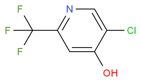 5-chloro-2-(trifluoromethyl)pyridin-4-ol_分子结构_CAS_1196157-49-9