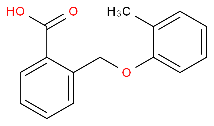 2-[(2-Methylphenoxy)methyl]benzoic acid_分子结构_CAS_)