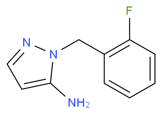 1-[(2-fluorophenyl)methyl]-1H-pyrazol-5-amine_分子结构_CAS_1152858-54-2