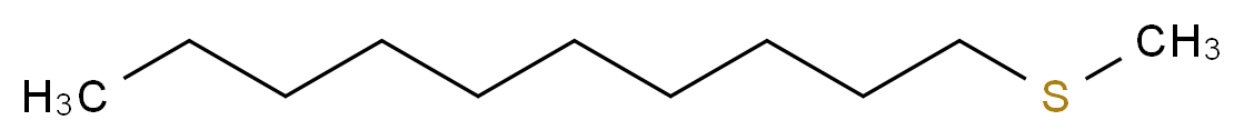1-(methylsulfanyl)decane_分子结构_CAS_22438-39-7